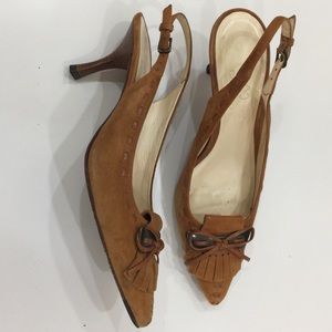 Cole Haan Suede Slingback Heels